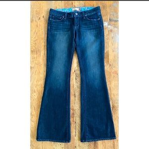 Paige petite flare premium denim jeans